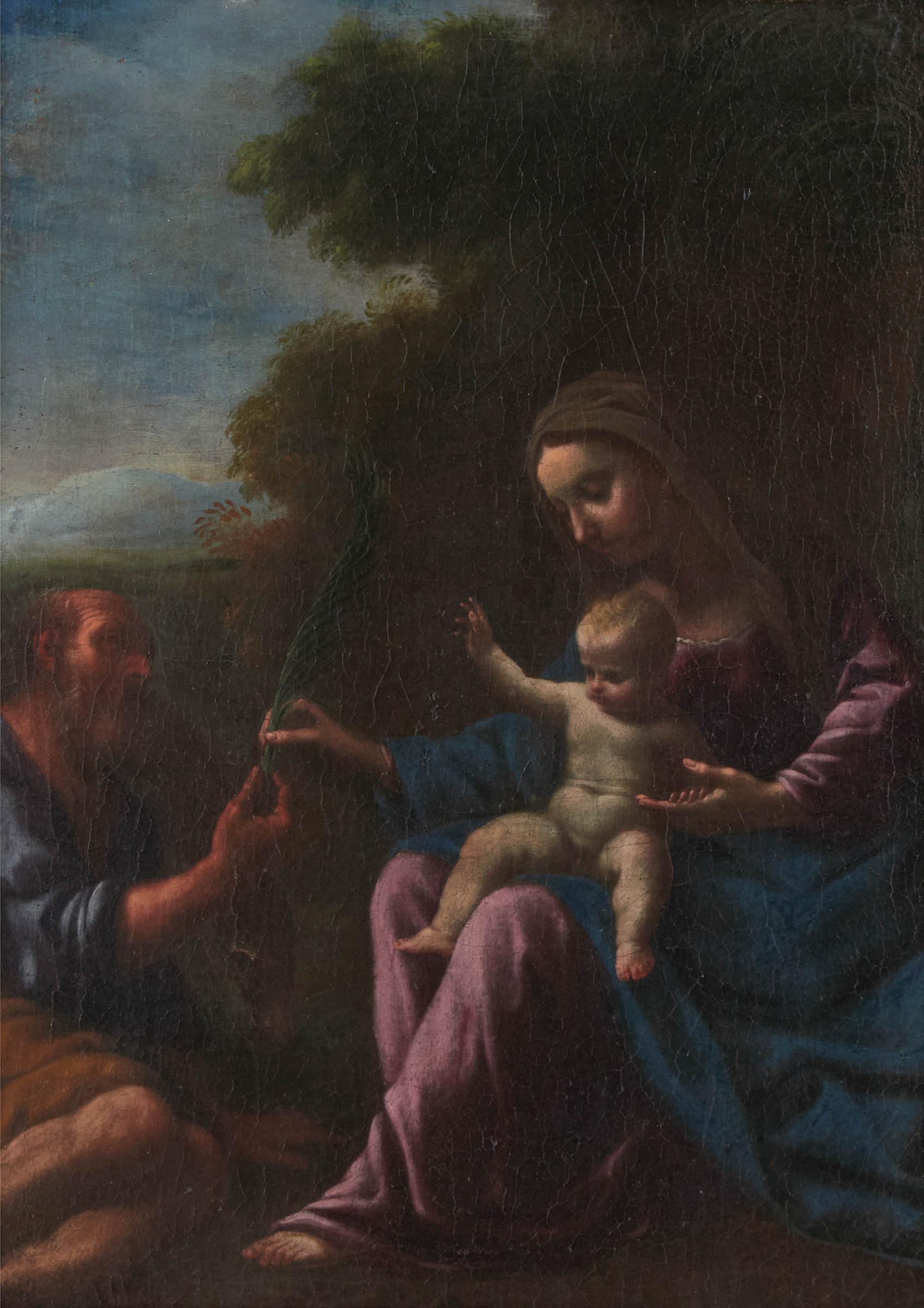 Circle of Carlo Maratta (1625-1713) - The Holy Family, With Saint Joseph Holding A Palm Leaf To The Christ Child