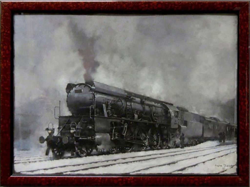 Eugene Dupont - Untitled (Steam Train Awaiting Passengers)