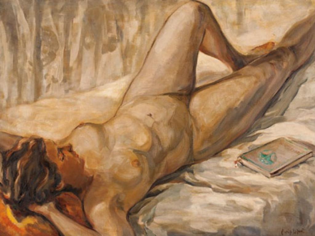 Marie-Agnes Lefort (1891-1973) - Reclining Female Nude