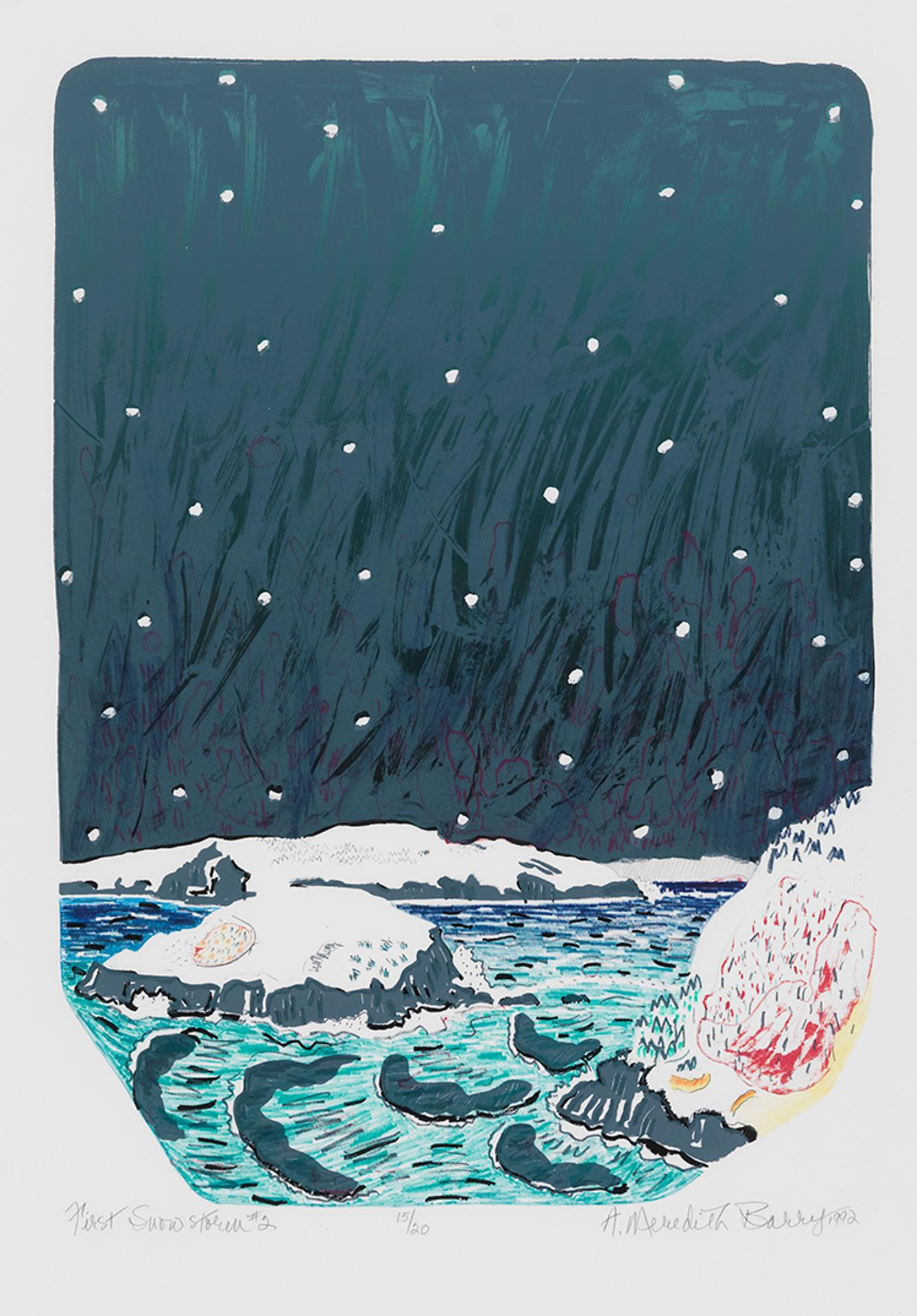 Anne Meredith Barry (1932-2003) - First Snow Storm #2
