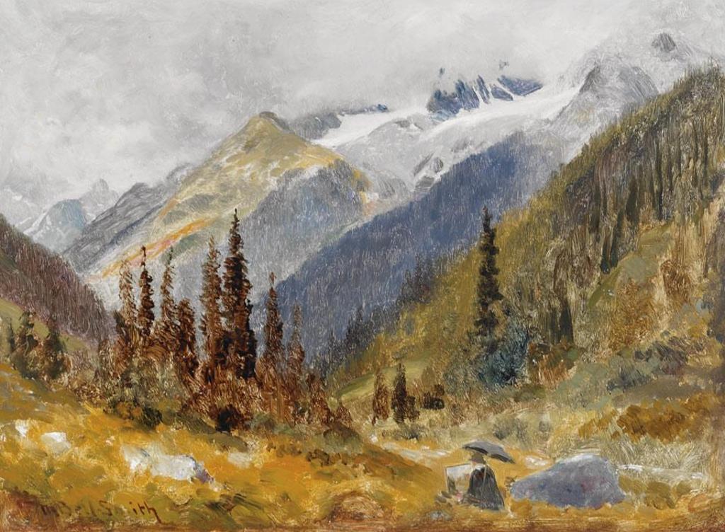 Frederic Martlett Bell-Smith (1846-1923) - Artist Sketching In The Rockies