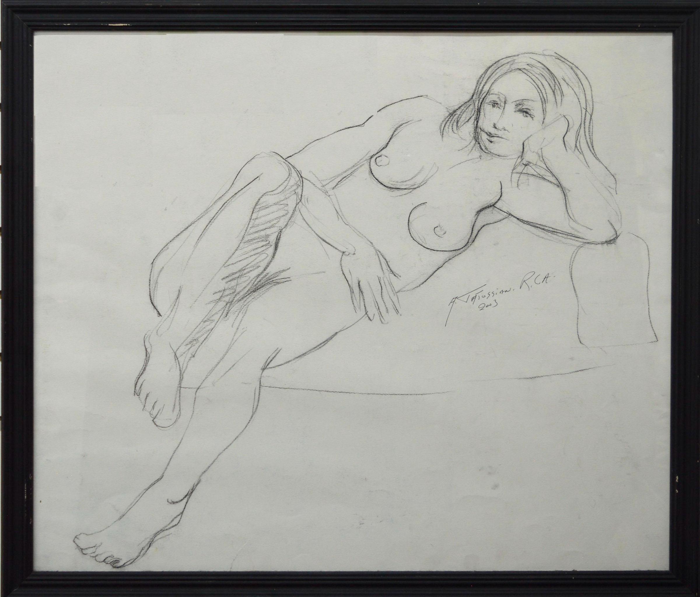 Armand Tatossian (1948-2012) - nu assis