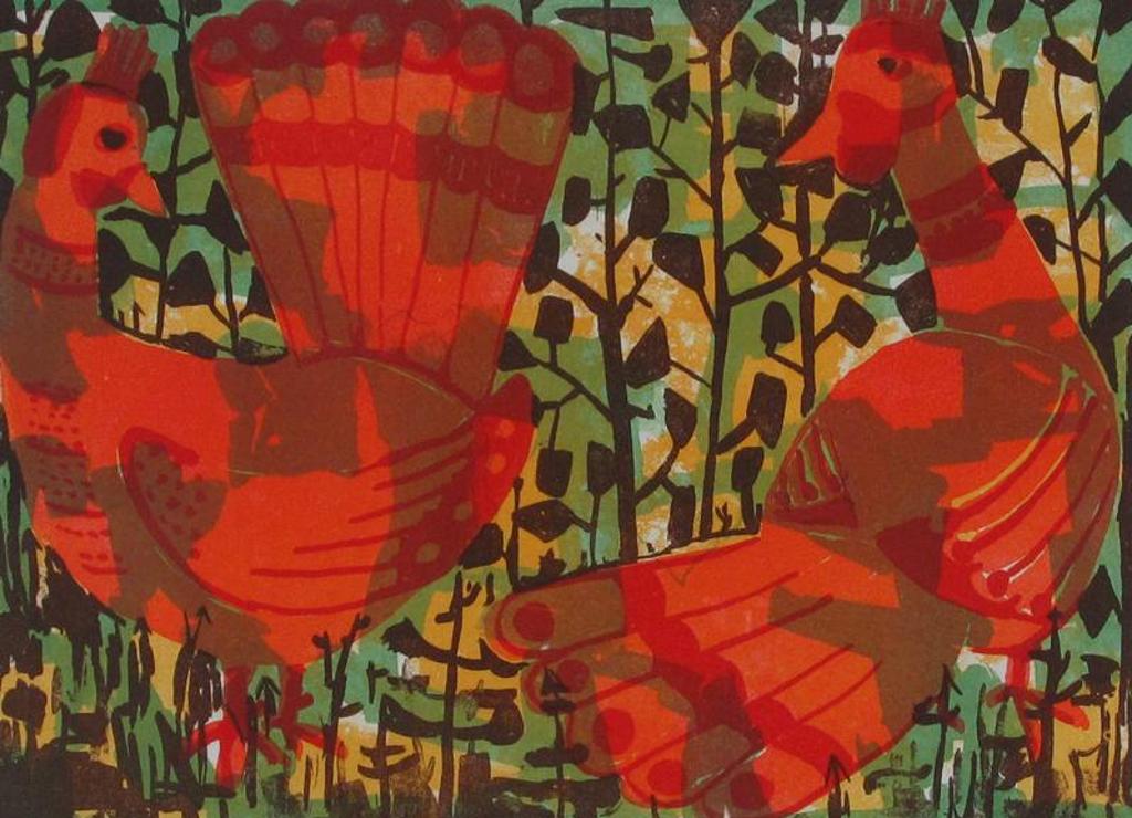 John Harold Thomas Snow (1911-2004) - Red Birds