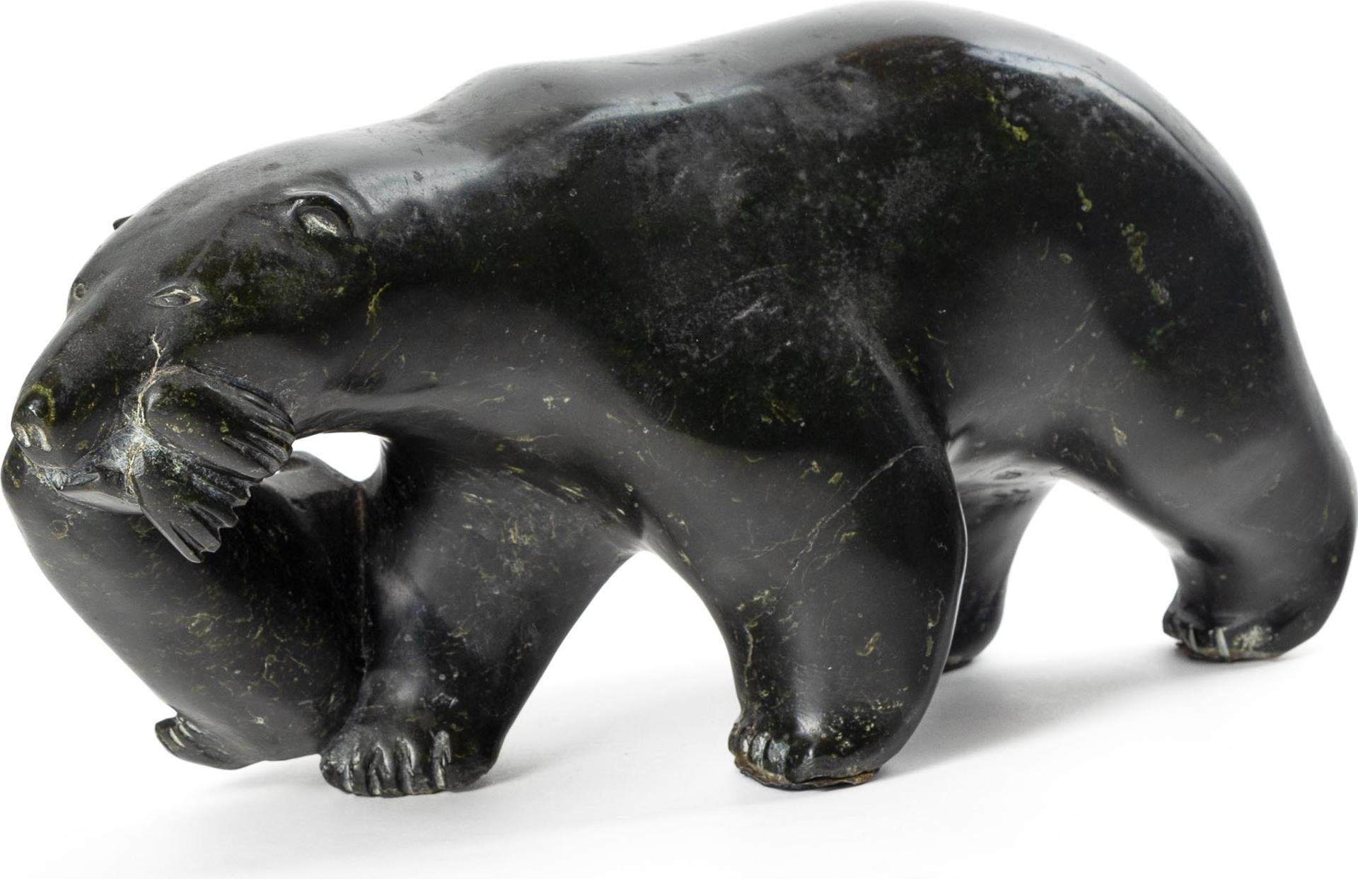 Enook Manomie (1941-2006) - Bear With Seal, 1965