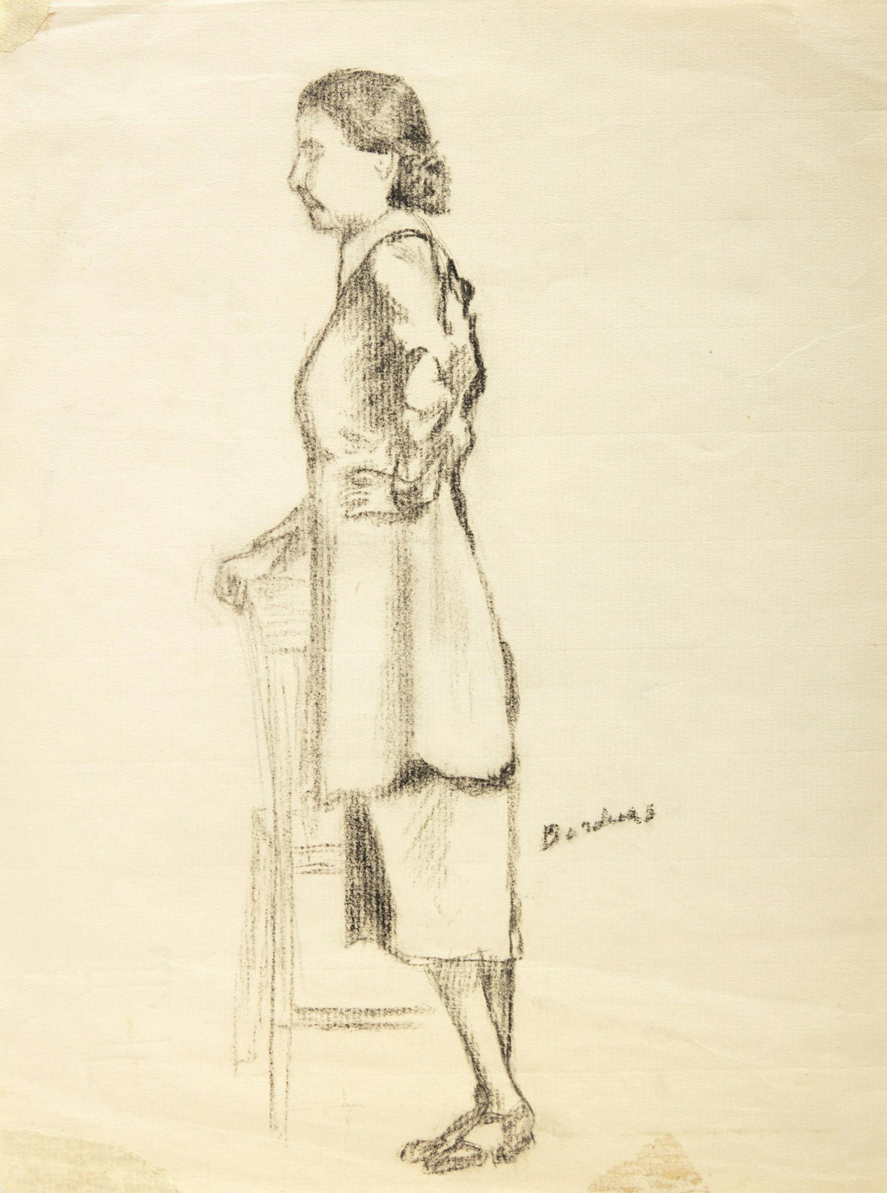 Paul-Émile Borduas (1905-1960) - Sketch of a Woman