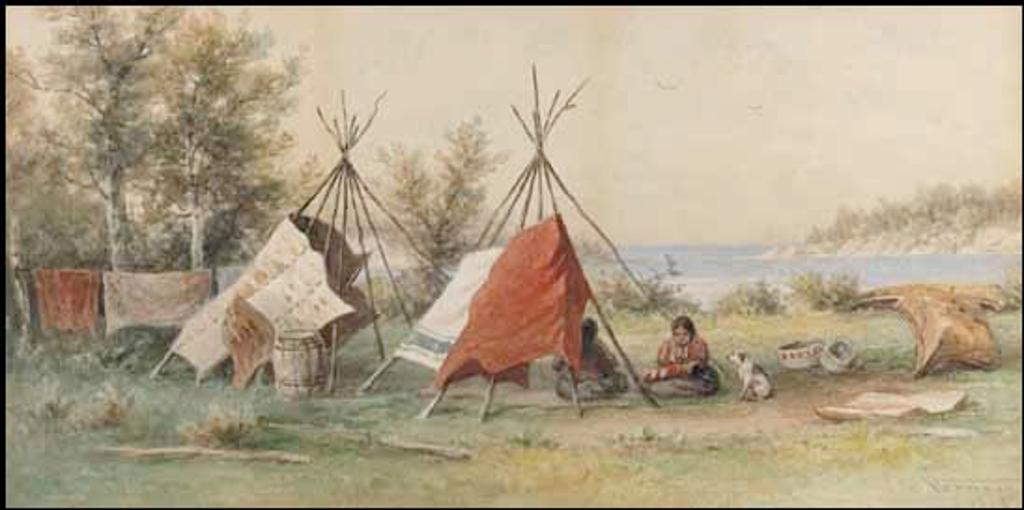 Frederick Arthur Verner (1836-1928) - Canoe Encampment