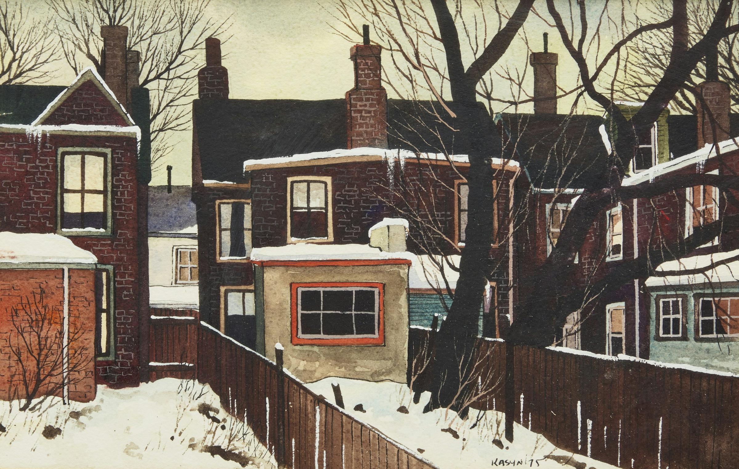 John Kasyn (1926-2008) - Back of Borden St.