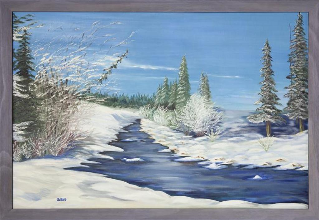 Verna Betker (1933) - Untitled - Winter Landscape