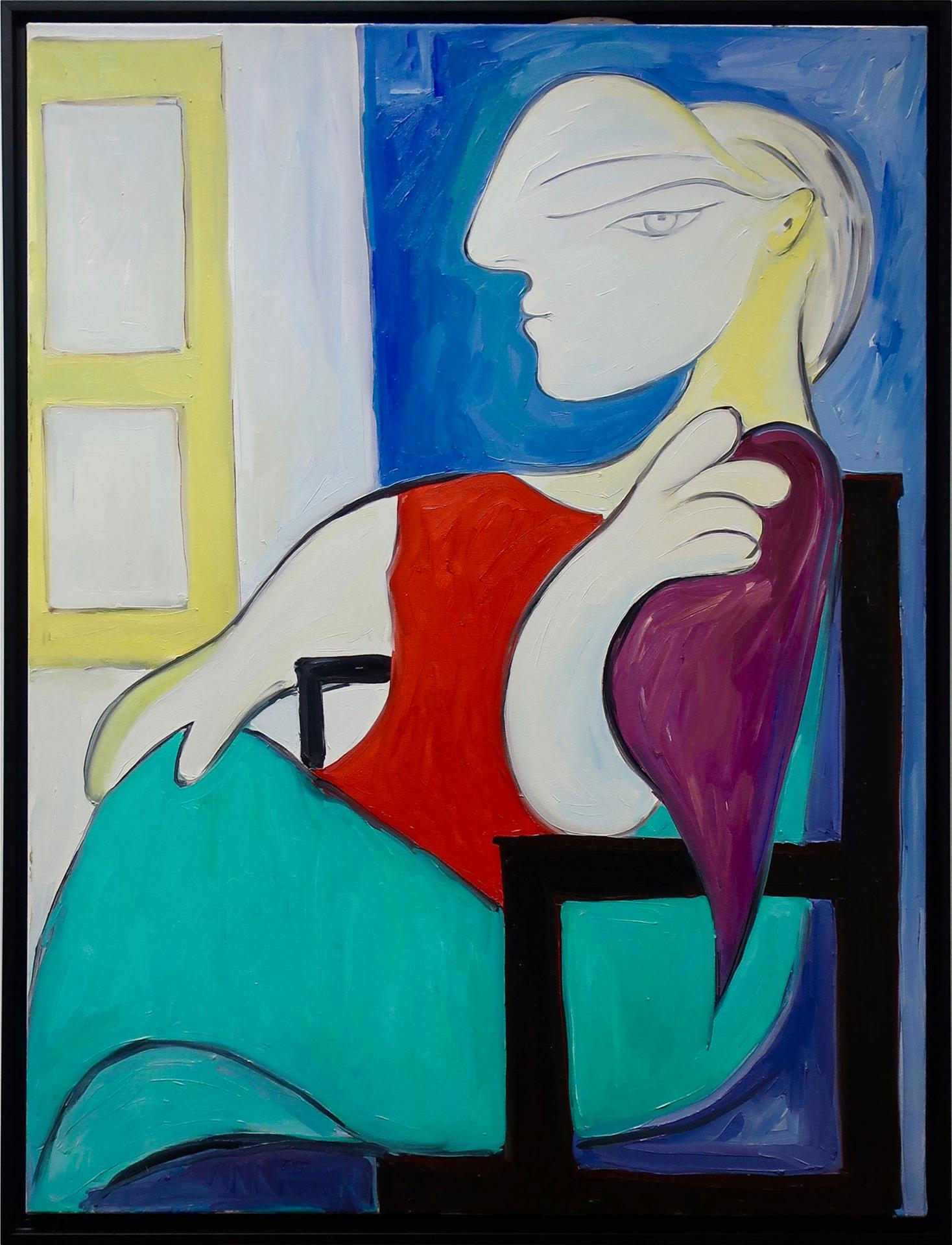 Serge Deherian (1955) - Untitled (Woman Sitting Near A Window)