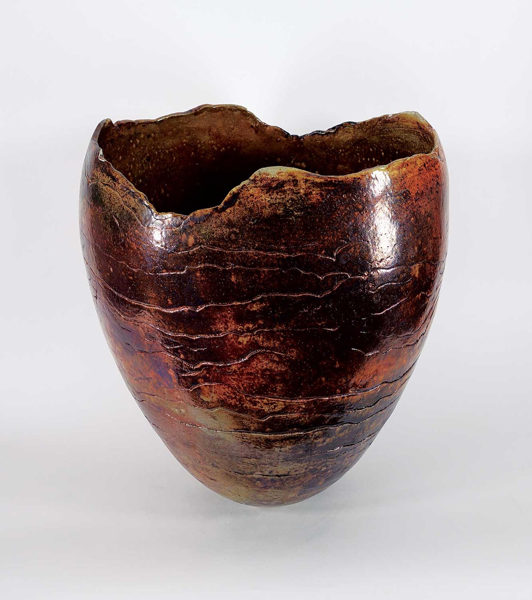 Elke Blodgett (1936) - Untitled - Large Raw Edge Vessel