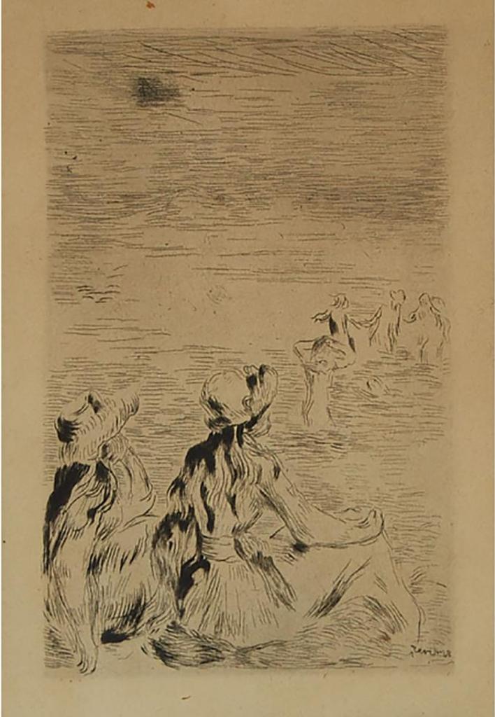 Pierre-Auguste Renoir (1841-1919) - Sur La Plage, À Berneval, Circa 1892 [delteil, 5]