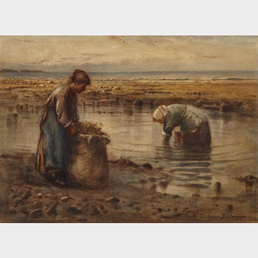 John A. Hammond (1843-1939) - Women Harvesting Kelp