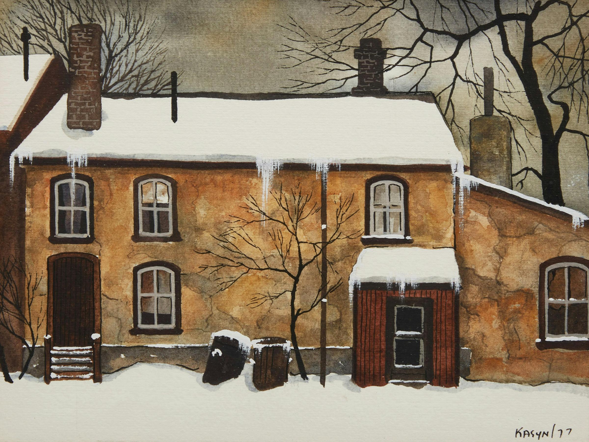 John Kasyn (1926-2008) - Off Oak Street