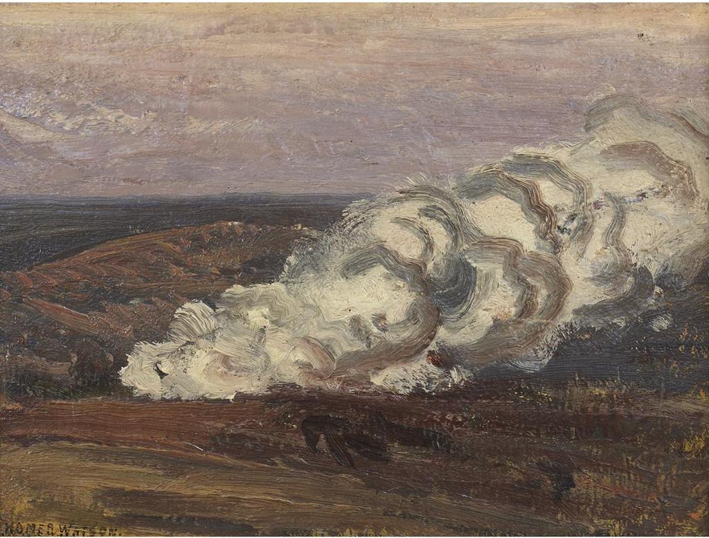 Homer Ransford Watson (1855-1936) - Smoke In The Hills