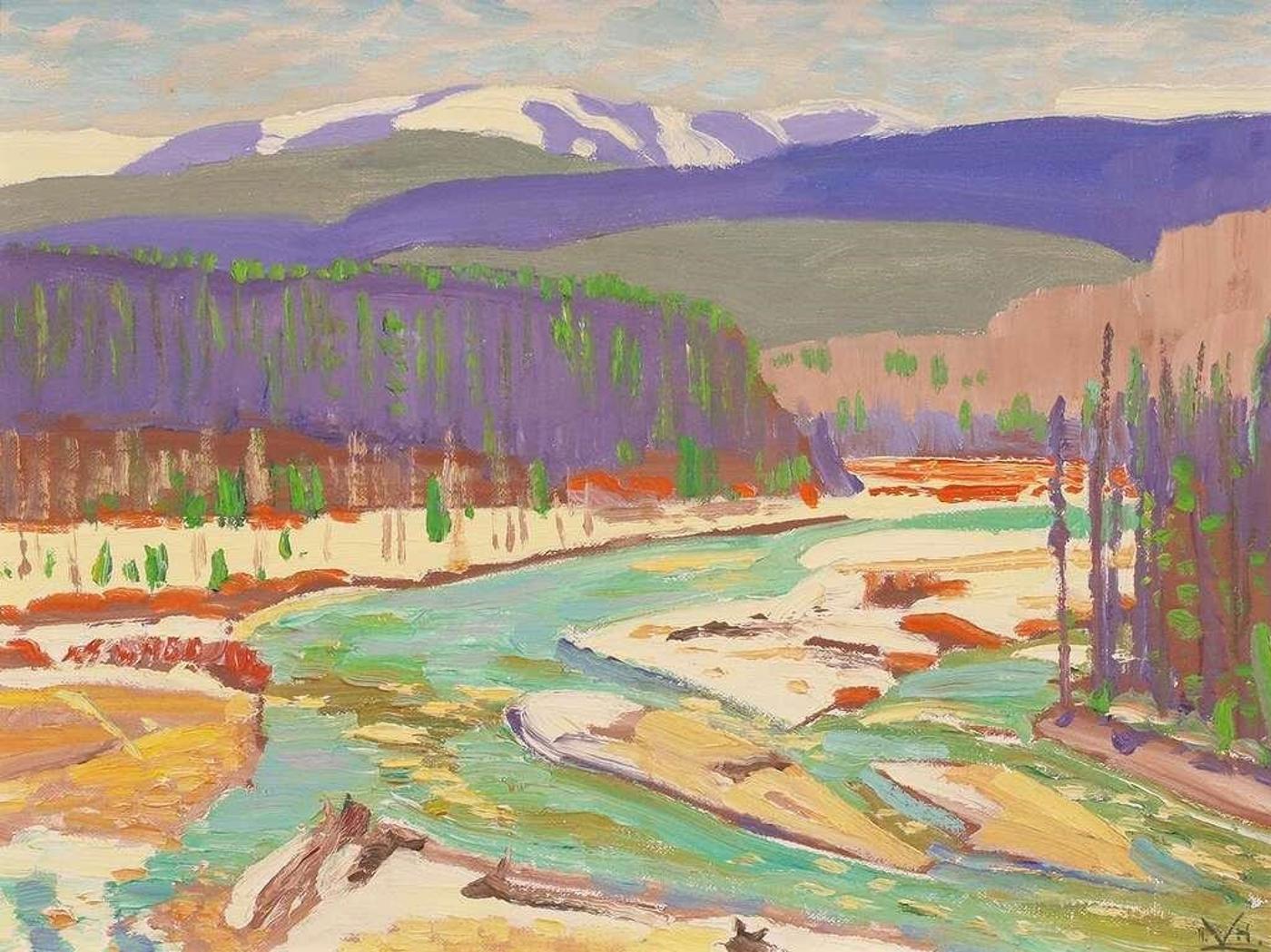 Illingworth Holey (Buck) Kerr (1905-1989) - Elbow River, Forest Reserve, Spring; 1973