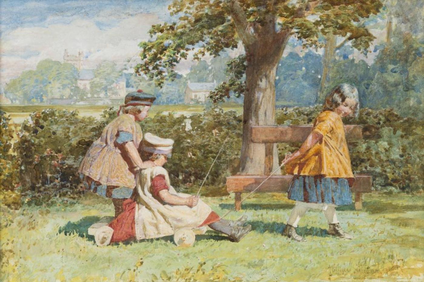 William Stewart (1823-1906) - Children Playing