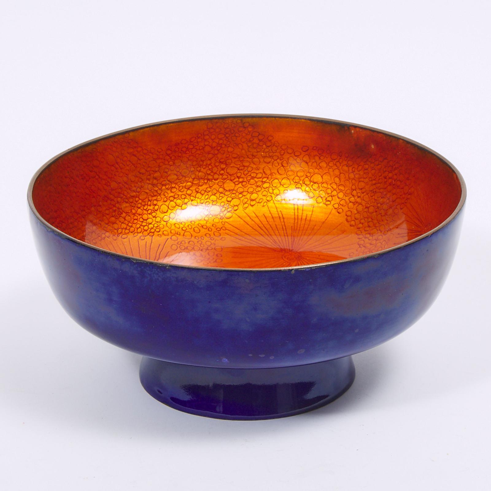 Mimi Dupuis (1942) - Copper Enamel Centerpiece Bowl