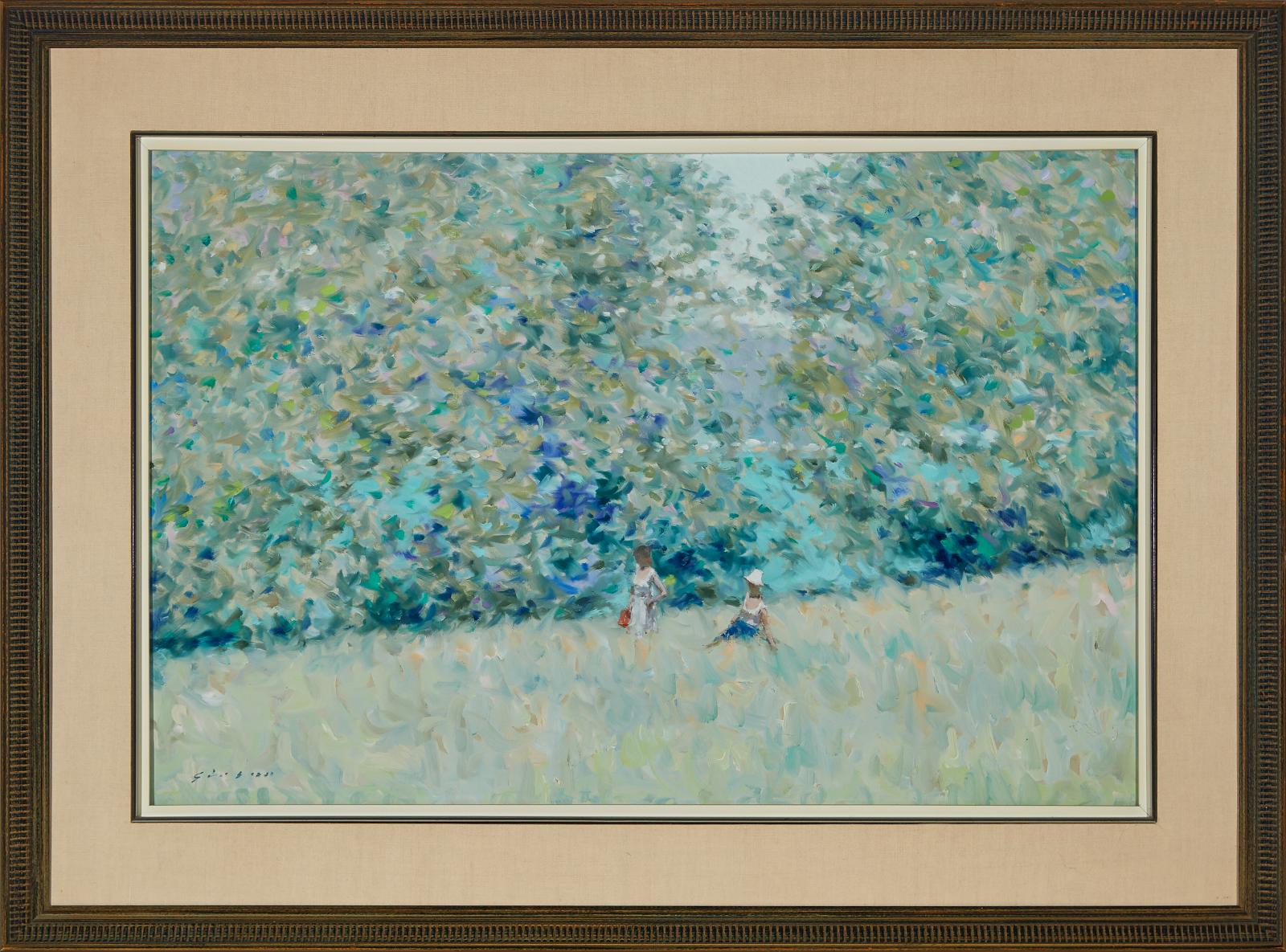 André Gisson (1921-2003) - Two Girls In A Meadow