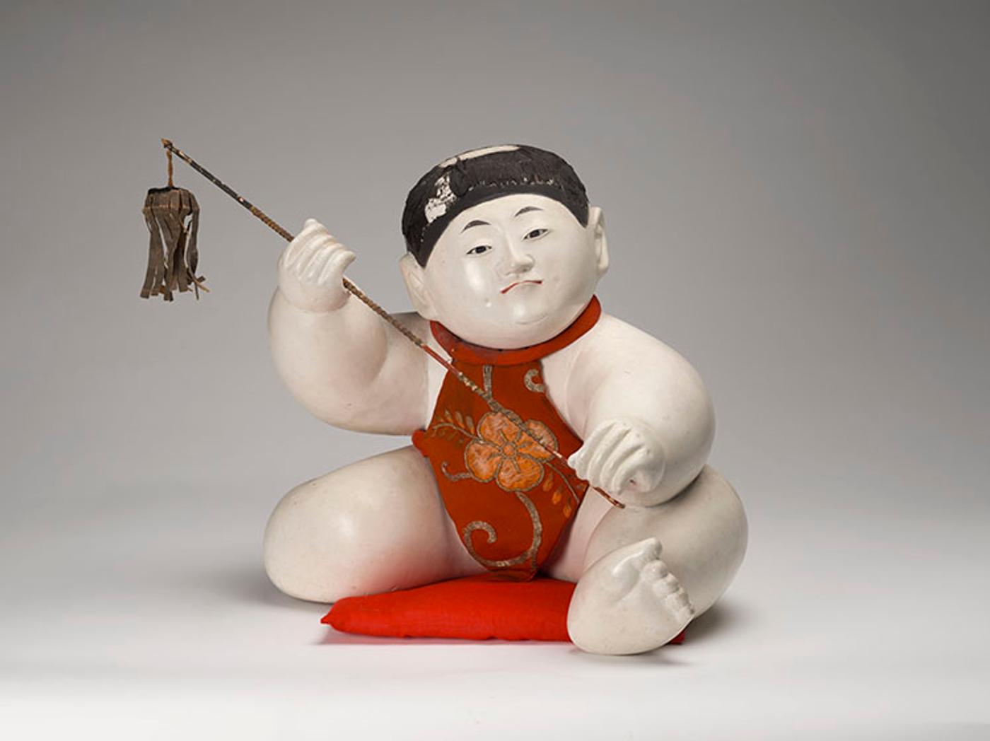 Japanese Art - A Large Japanese Gosho Ningyo, Palace Doll, Edo Period, Circa 1800