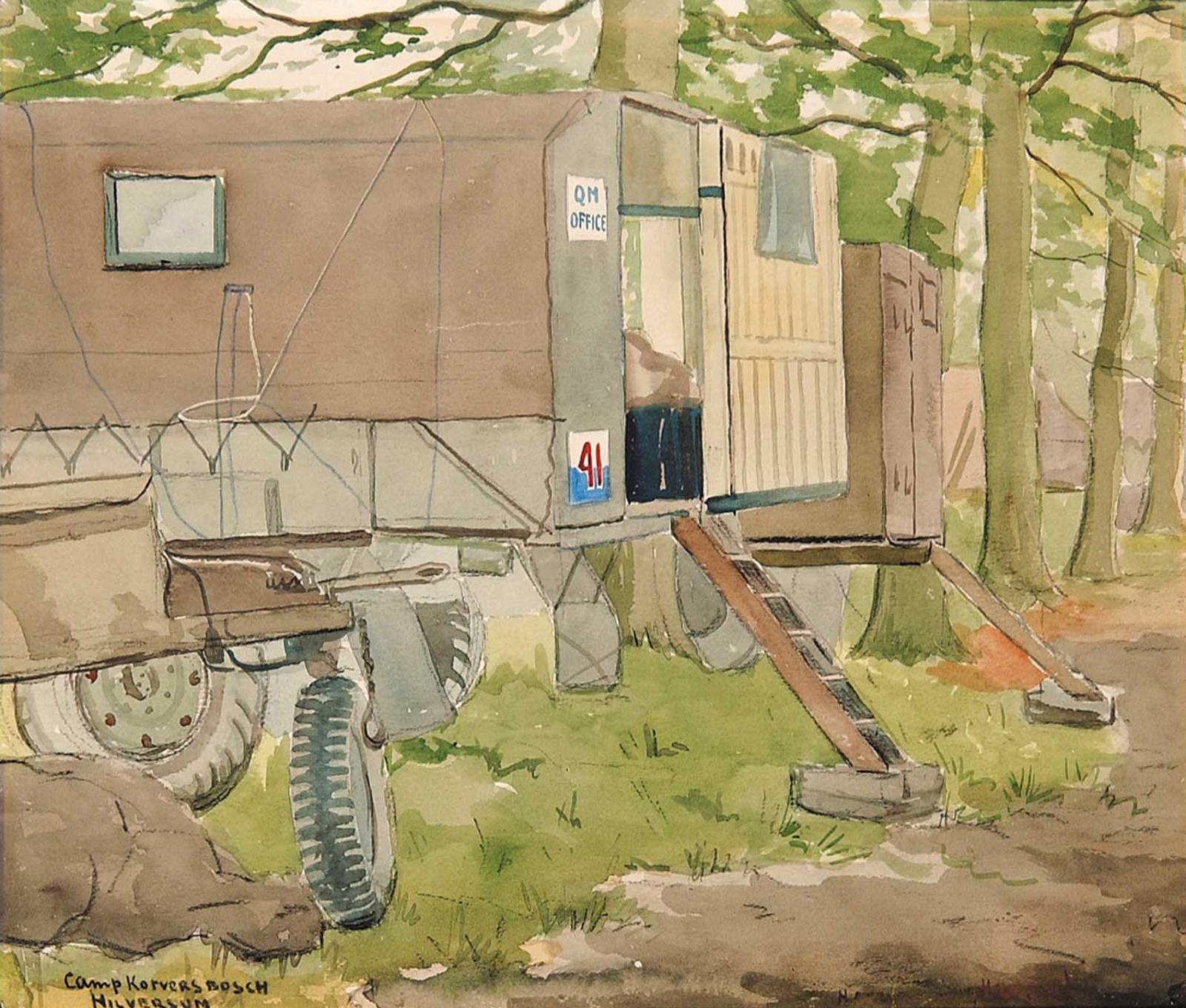 H. F. Hanewald - Camp Korvershosch Hilversun [Tents and Truck]