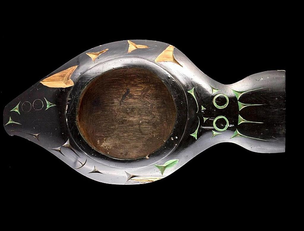 Francis Horne - a large polychromed halibut feast bowl
