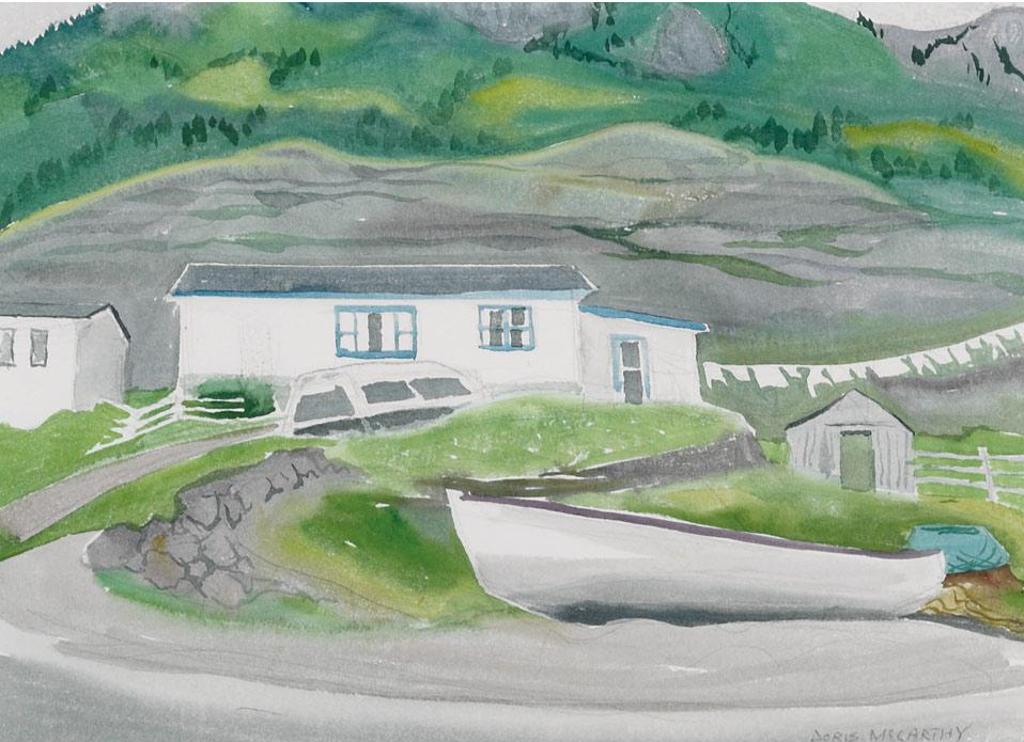 Doris Jean McCarthy (1910-2010) - Small House At Salvage, Newfoundland, 1999