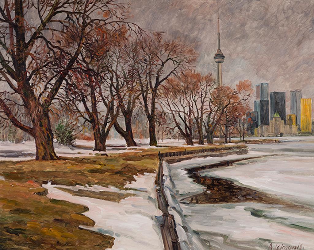 Andris Leimanis (1938) - A View of Toronto's Skyline From Hanlan's Point