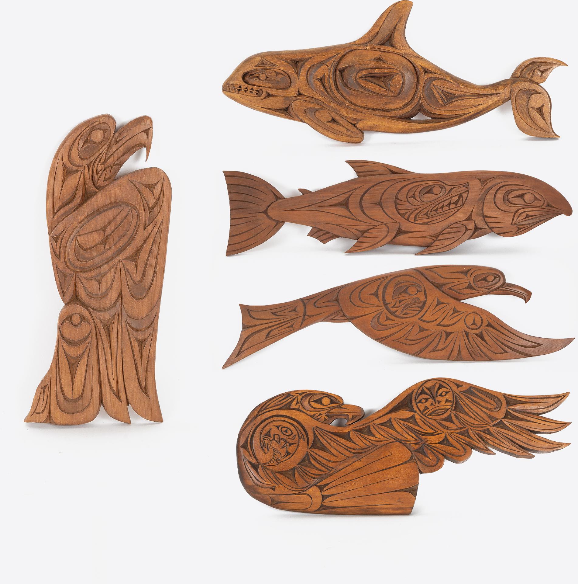 Irvin - A Collection Of Five Carvings