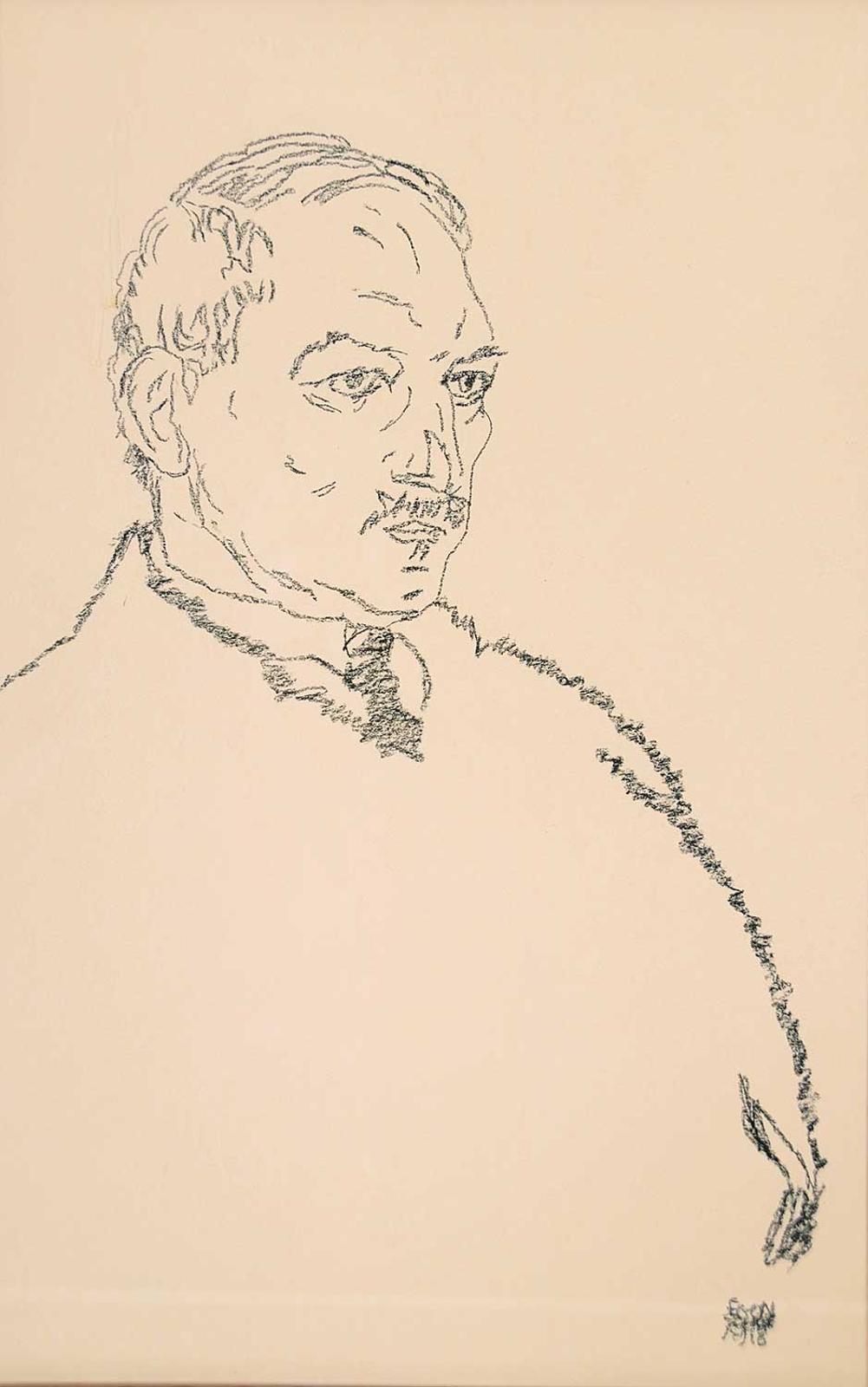 Egon Schiele - Untitled - Portrait of a Man