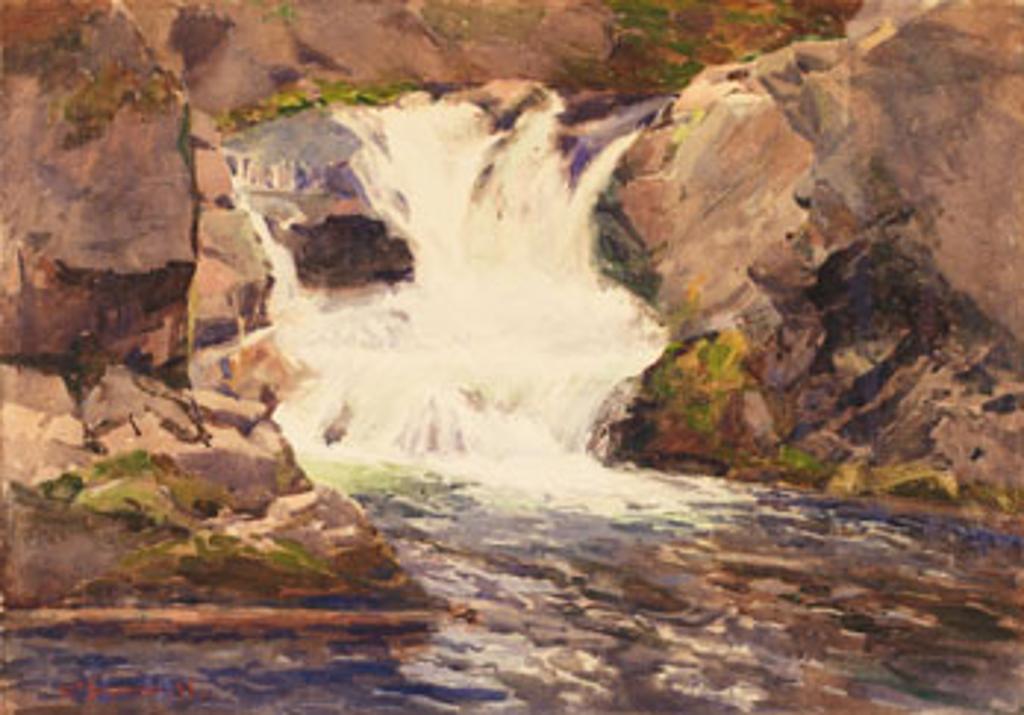 William Brymner (1855-1925) - Waterfall