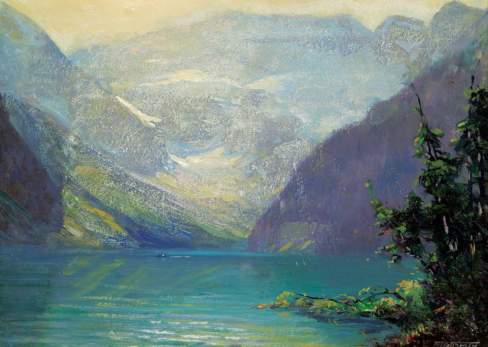 Frederic Martlett Bell-Smith (1846-1923) - Golden Sunlight, Lake Louise