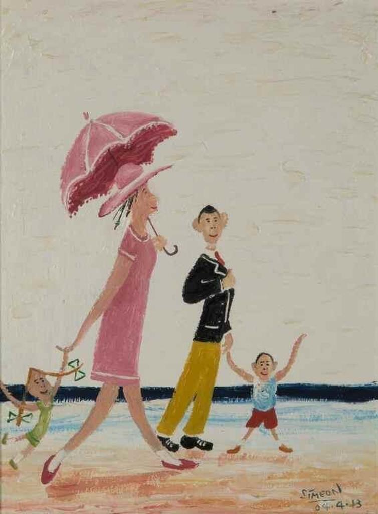 Simeon Stafford (1956) - Untitled (Family Walking)