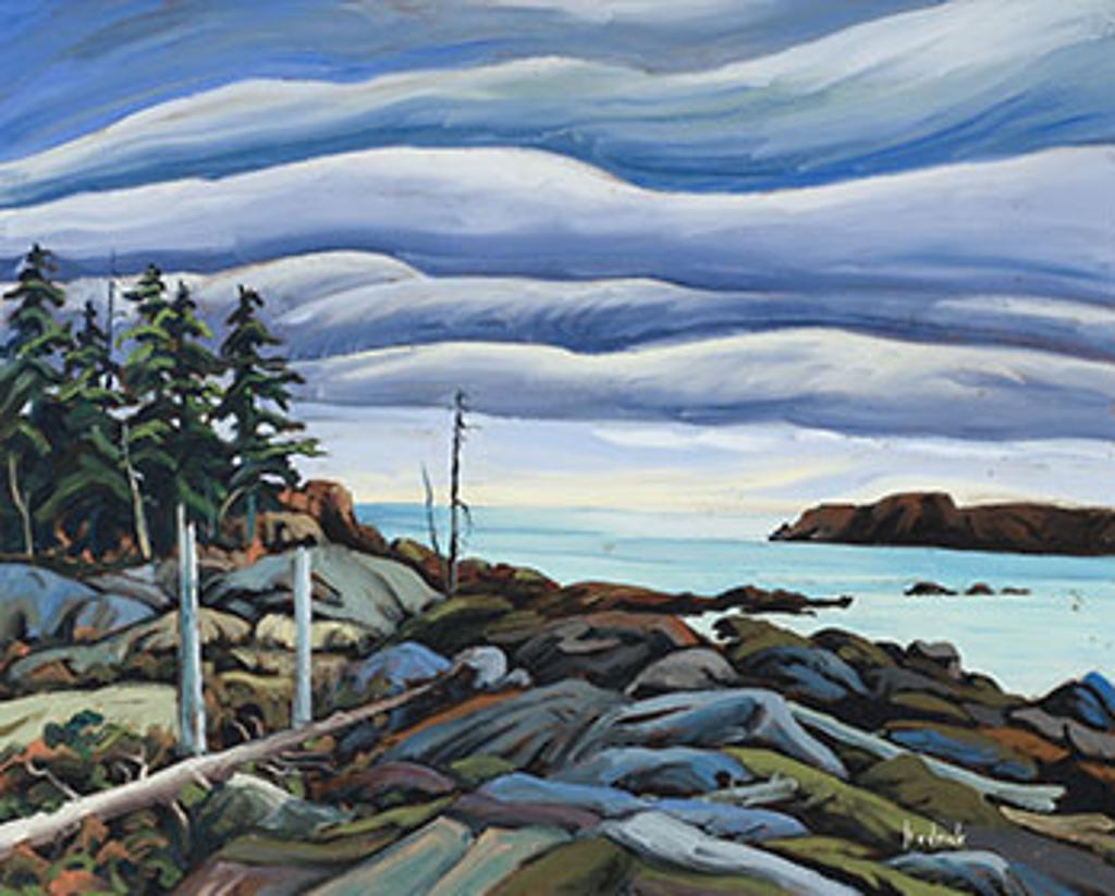 Ron Hedrick (1942) - Shoreline at Dusk