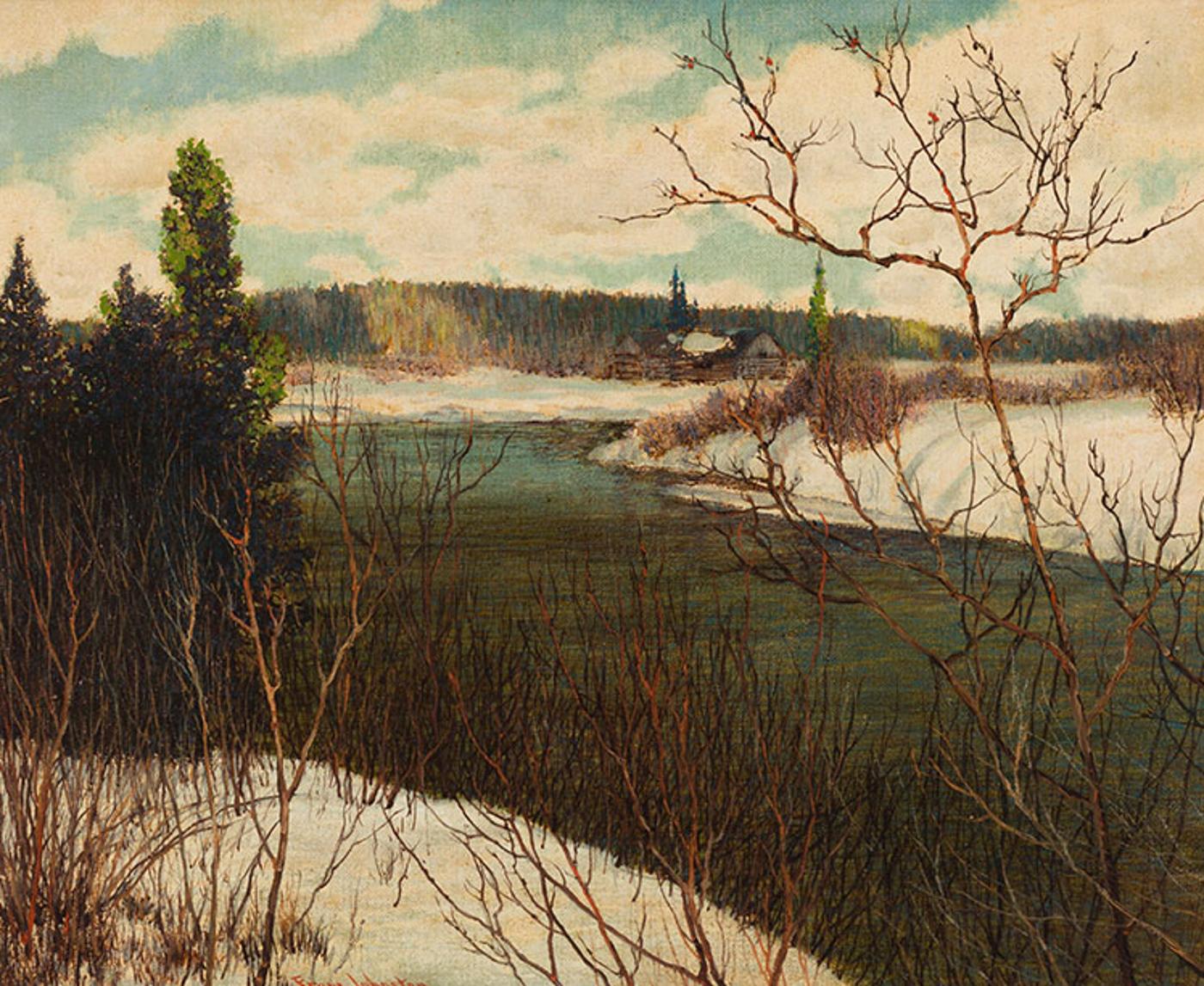 Frank (Franz) Hans Johnston (1888-1949) - Deep Waters of Spring