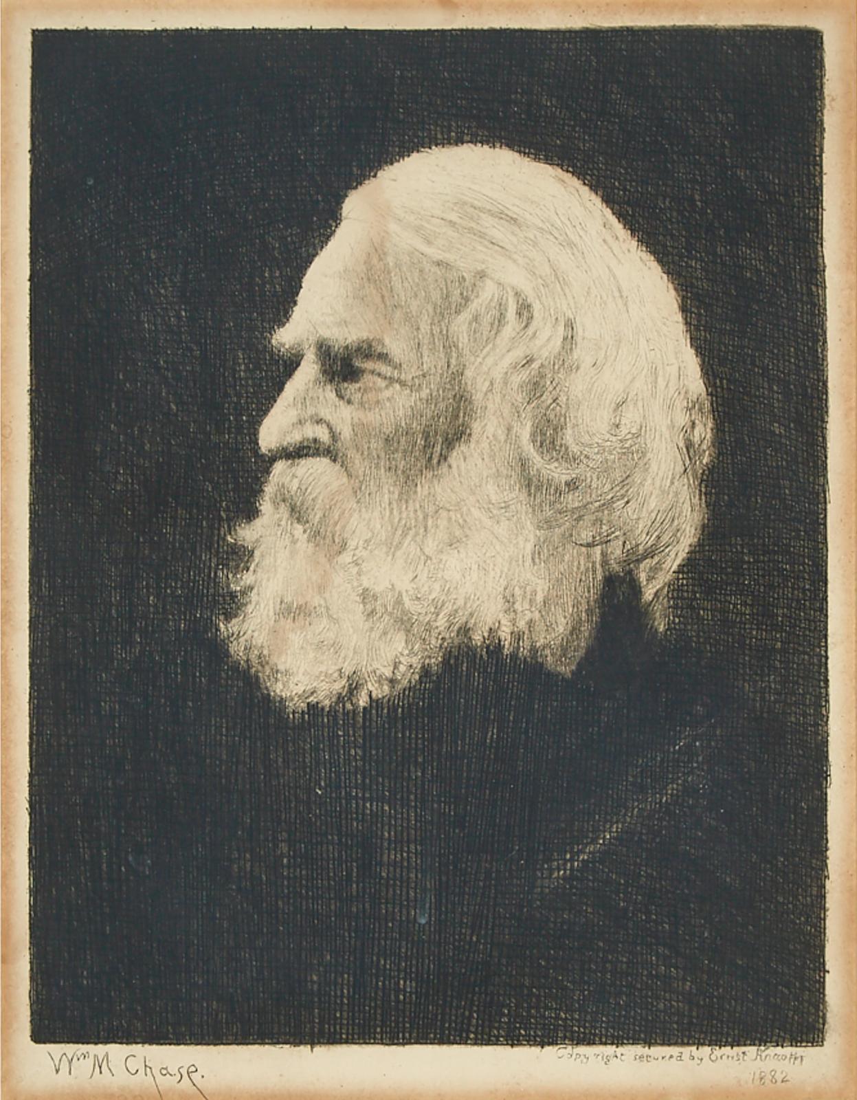 William Merritt Chase (1849-1916) - Henry Wadsworth Longfellow, 1882, After A Photograph By Julia Margaret Cameron (1815-1879)