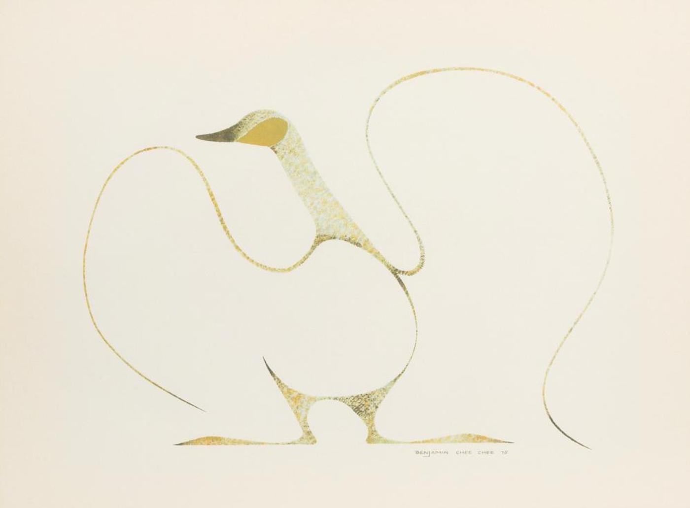 Benjamin Chee Chee (1944-1977) - Dancing Goose