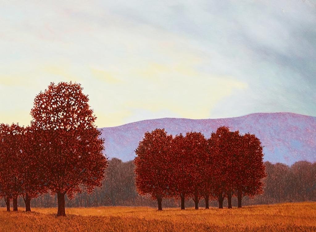 Philip Sybal (1949) - Red Maples, Mauve Hills