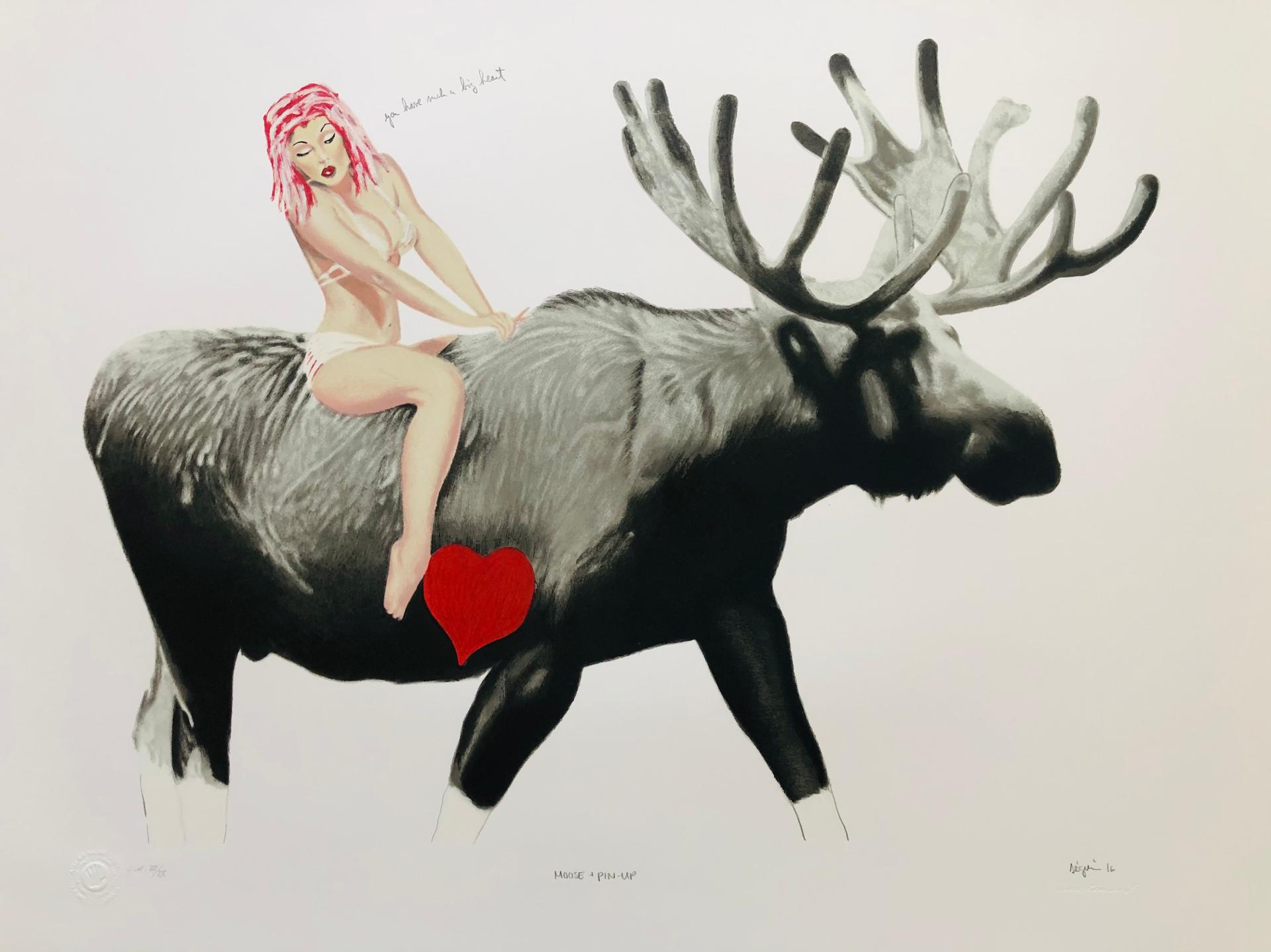 Marc Séguin (1970) - Moose + Pin-up, 2016