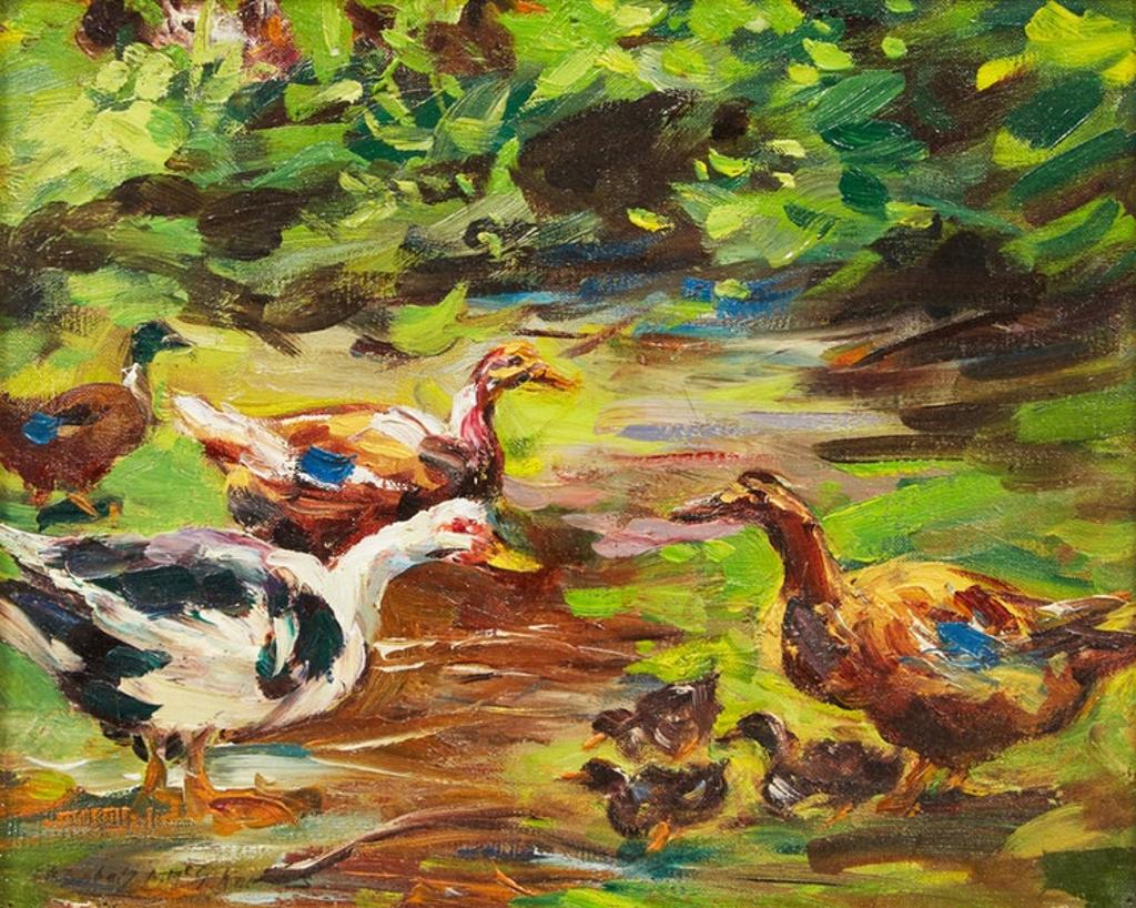 Elizabeth Annie Mcgilllivray Knowles (1866-1928) - Ducks and Ducklings