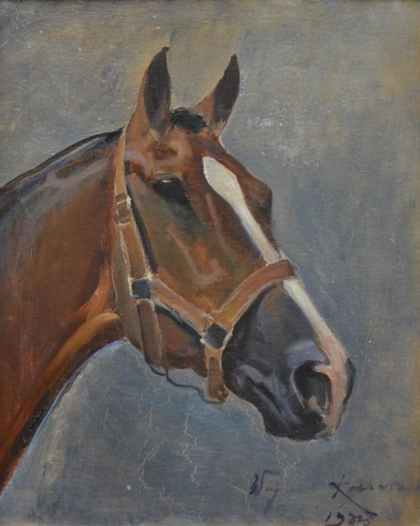 Wojciech Van Kossak (1857-1942) - Horse Profile, 1935
