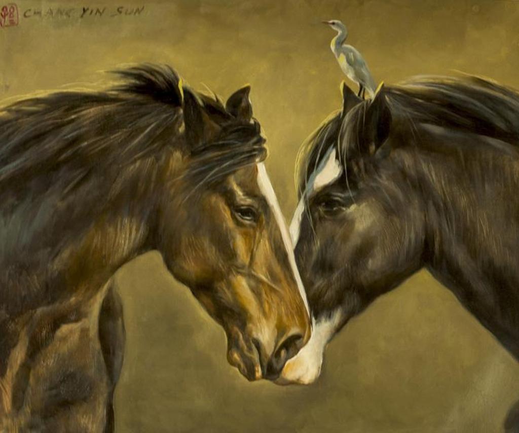 Chang Yin Sun - Untitled - Two Horses