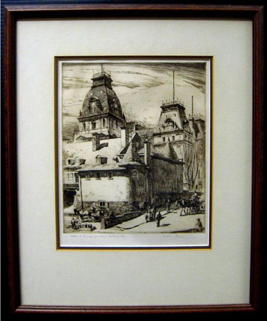 Herbert Raine (1875-1951) - Chateau De Ramezay, (Rear View) Montreal, P.Q.