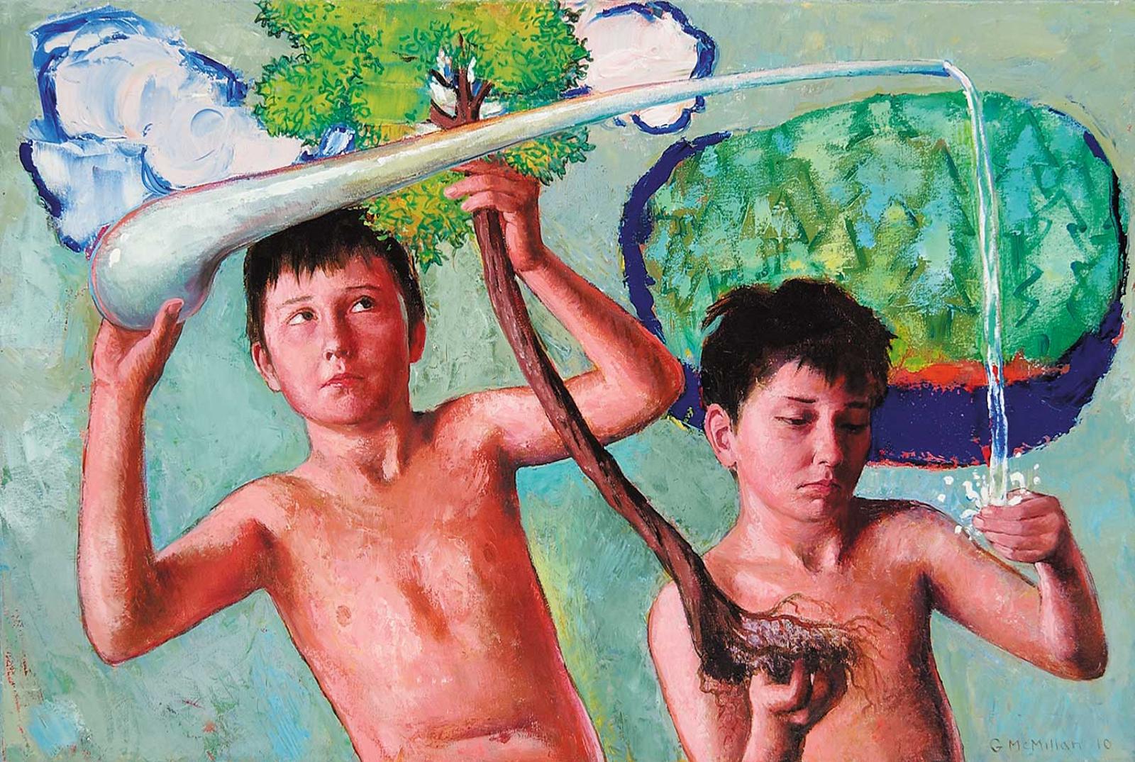 Gary McMillan - Untitled - The Two Kids and the Water