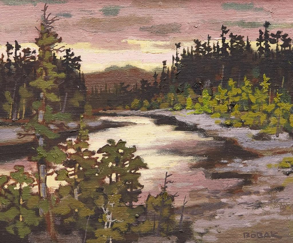 Bruno Joseph Bobak (1923-2012) - Restigouche Dawn