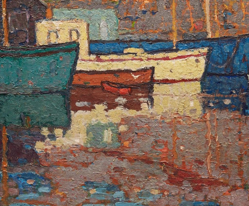 Wilfred Forbes Withrow (1900-1971) - Boats at the Harbour