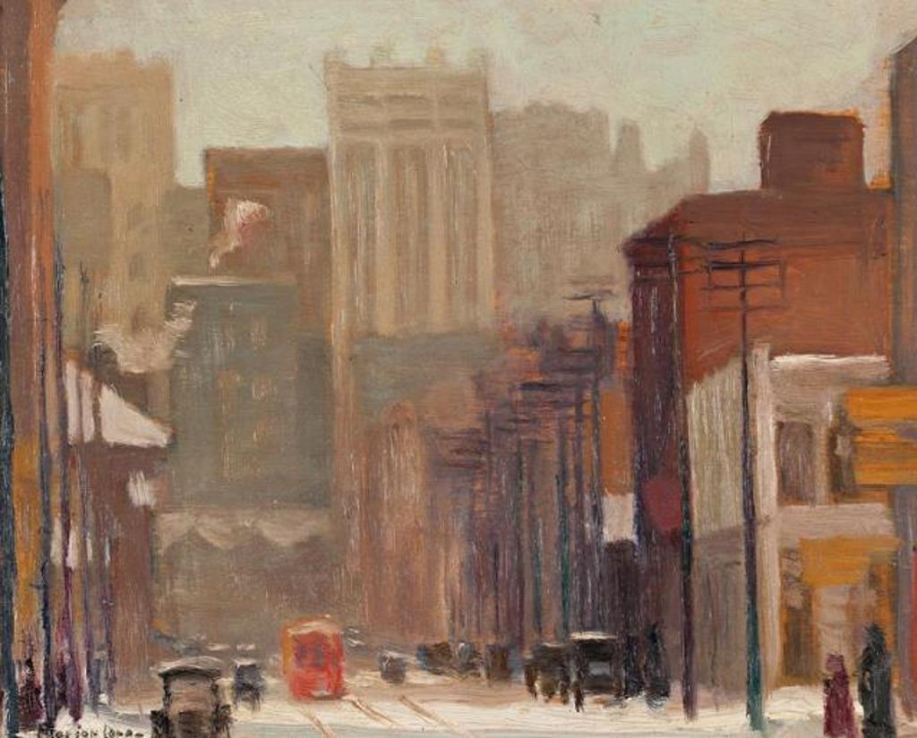 Marion Long (1882-1970) - Toronto Street Car; Seated Woman