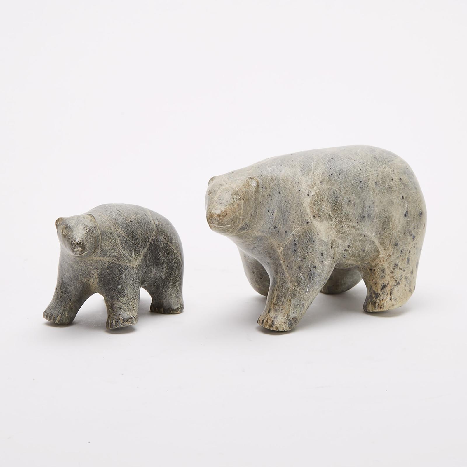Harry Egutak (1925) - Polar Bear And Cub