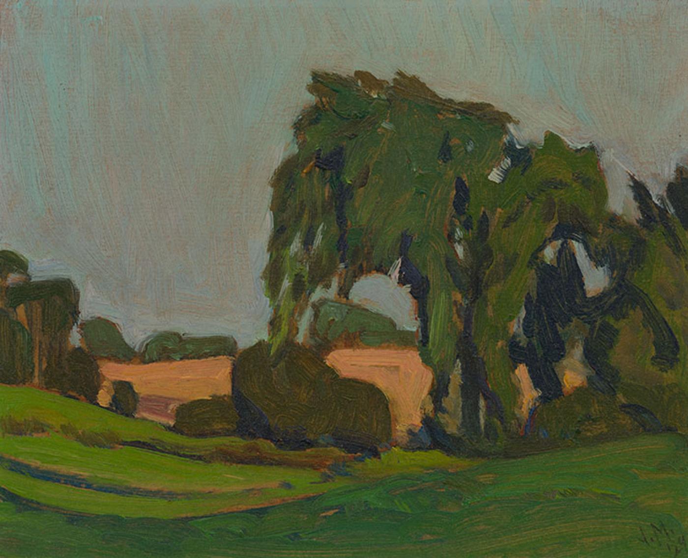 James Edward Hervey (J.E.H.) MacDonald (1873-1932) - Field Elm, Thornhill