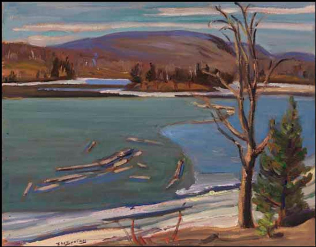 Ralph Wallace Burton (1905-1983) - Black Ice on the Gatineau River