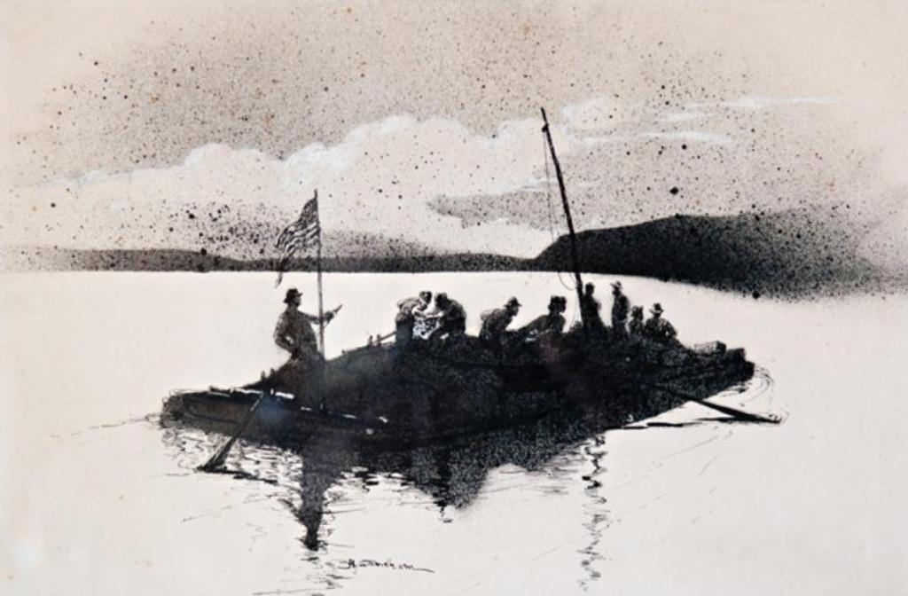 Henry (Hy) Sandham (1842-1912) - Ferry Crossing